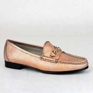 Vintage Gucci Cracked Iridescent Classic Horsebit Loafers